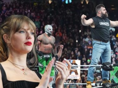 WrestleMania announcers make subtle Taylor Swift reference while talking about Jason Kelce