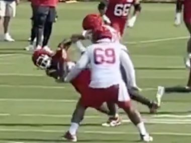 Travis Kelce Stood Up for Kadarius Toney After He Got Flattened in Training Camp