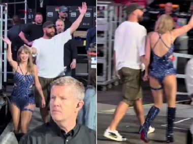Fans Thrilled As Travis Kelce Performs Taylor Swift’s Eras Tour Choreography In Side-By-Side Videos