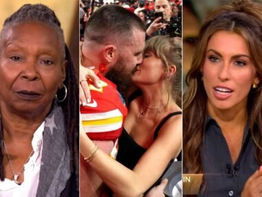 The View stars tell NFL fans to 'shut up' over blaming Taylor Swift for Travis Kelce underperforming