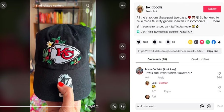 Travis Kelce's Mom Donna Kelce Has a Hat Bearing Tributes to Taylor Swift and Her Son