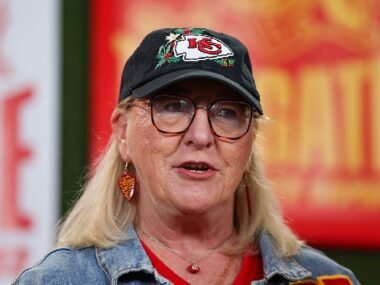 Travis Kelce's Mom Donna Kelce Has a Hat Bearing Tributes to Taylor Swift and Her Son