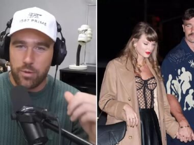 Travis Kelce reveals one of his first DMs to Taylor Swift which helped start their romance