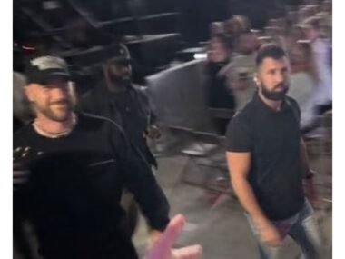 Travis Kelce Reunites With Taylor Swift's Brother at Eras Tour