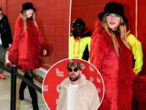 Erin Andrews Reacts to Taylor Swift and Travis Kelce's Matching Outfit