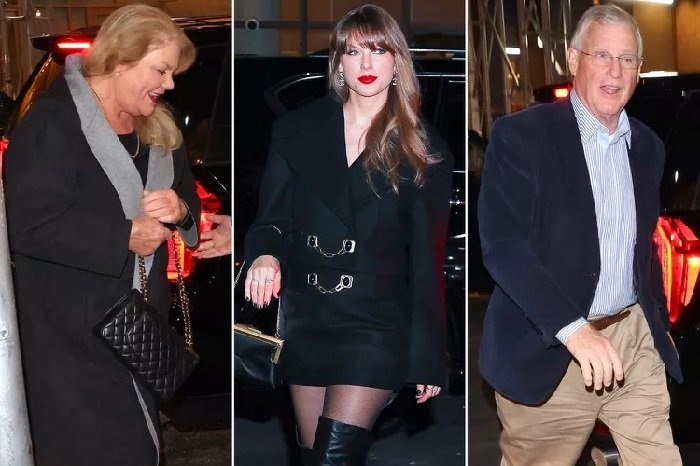 Taylor Swift Wears Black Blazer and Chloé Boots to Dinner With Parents